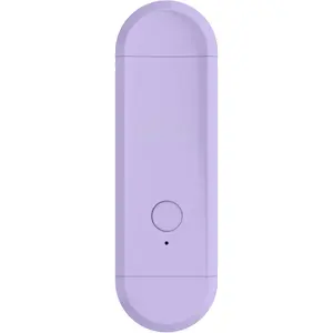 Book Light, USB Rechargeable Reading Light, Eye-Cared  Light Mode Book Light for Reading in Bed , 8 LEDs Bookmark Portable Book Light Clip on, Stepless Dimming, Purple, AK-001