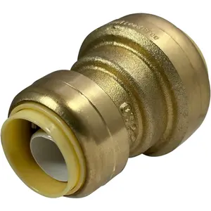 Push Fit 1 Inch x 3/4 Inch Push Fit Coupling, Push Fit Reducing Coupling, 27-4-8=10XX, 10 count