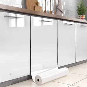 A Roll Of Peeled and Glued Marble Decorative Wallpaper, Oil-proof PVC Self-adhesive Paper for Kitchen Linings, Countertops, Bathroom Walls and Furniture Renovations for Home Decor DIY Enthusiasts, Marble Pattern Wallpaper, Marble Backsplash Wallpaper