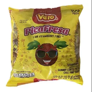 Vero Picafresas Picataramindo Crispy Snack, 100-Piece Pack