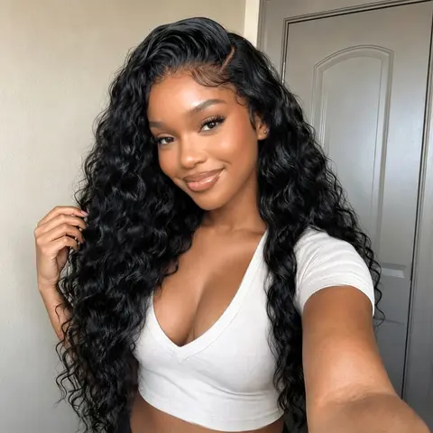 【NEW】FORGIRL FOREVER 13x6 Beach Curly Wear Go Glueless Wig Effortless Install Ear To Ear Indian Curly Wig Pre-Cut Lace Frontal Human Hair Wigs With Drawstring