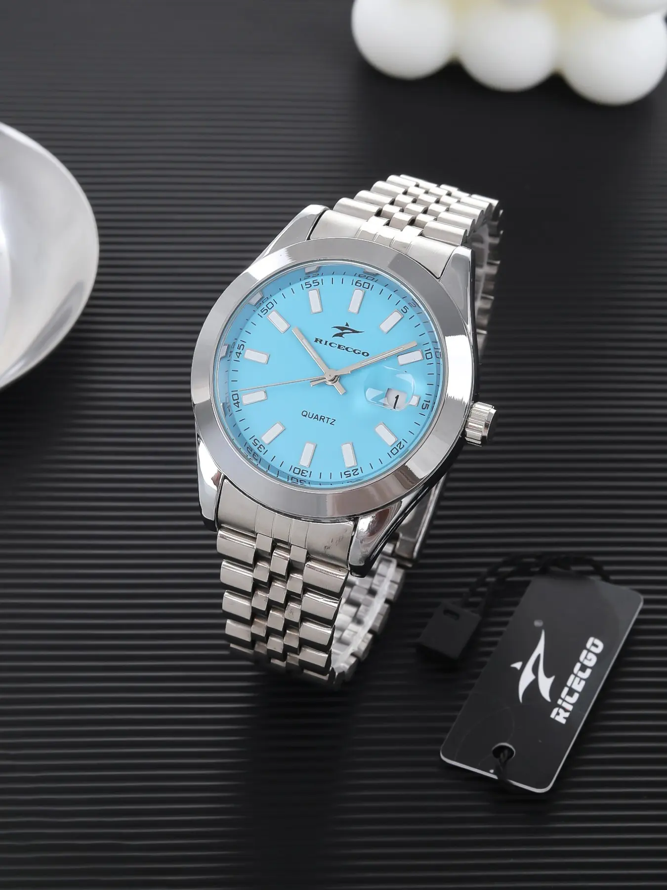Business casual minimalist quartz analog wristwatch, men's stainless steel strap wristwatch, trendy with date display, perfect for dates or as a gift for him, Analog Quartz Watches