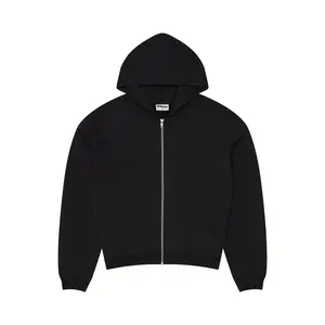 350 GSM 'Black' Zip-Up Hoodie