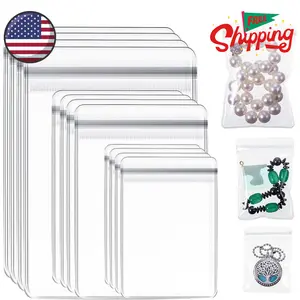 120 Pcs Clear PVC Jewelry Bags Plastic Jewelry