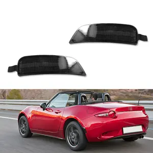 2pcs For 2016 2017 2018 2019 2020 2021 2022 2023 Mazda MX-5 Miata Fiat 124 Spider Abarth Smoke Rear Side Marker lamps Light, Replace OEM NA1J-51-5J0C, NA1J-51-5H0C