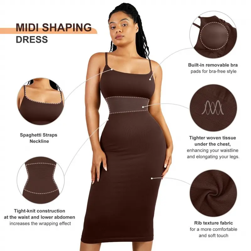 FeelinGirl Bodycon Dress for Women Built in Bra Ribbed Midi Dress Sleeveless Bodycon Maxi Dresses Casual 360 waist control Summer Minimalist #SummerVibes - TikTok Shop FeelinGirl Bodycon Dress for Women Built in Bra Ribbed Midi Dress Sleeveless Bodycon Maxi Dresses Casual 360 waist control Summer Minimalist #SummerVibes - TikTok Shop