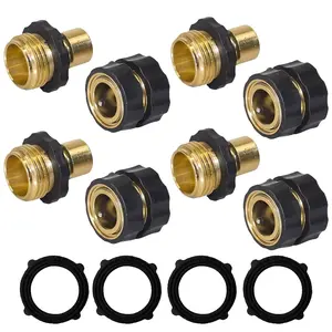 Garden Hose Quick Connector, 3/4 Inch Male and Female Garden Hose Fitting Quick Connector outdoorfun summervibes