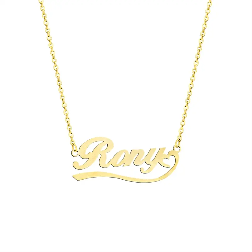 IMB Custom Female Nameplate Necklace
