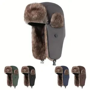 New Autumn & Winter Waterproof Lei Feng Hats for Men & Women - Thick Warm Ear Caps for Skiing, Riding, & Mountaineering - Outdoor Winter Gear