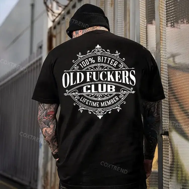 Old F*ckers Club Lifetime Member Printed Men's T-Shirt / Hoodie / Sweatshirt, Funny Shirt for Menswear, Streetwear