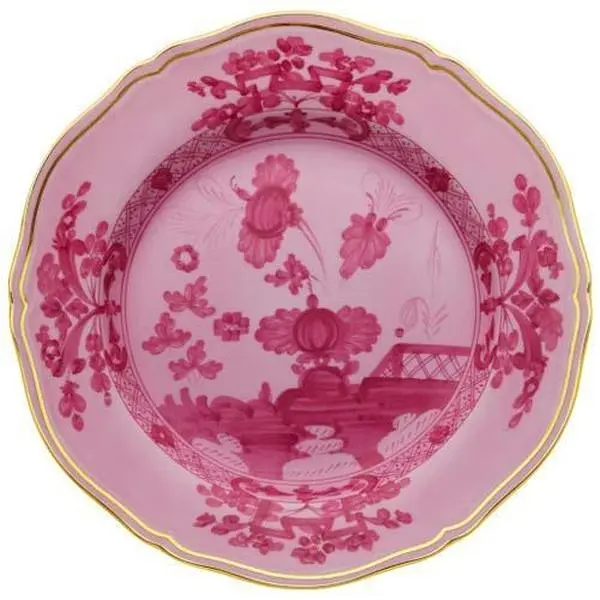 Oriente Italiano Gold Porpora - Flat dessert plate