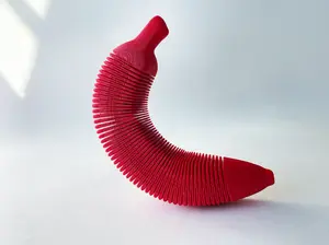 Red Dacca Flexi Banana Fidget Toy for Pretend Tactile STEM Play