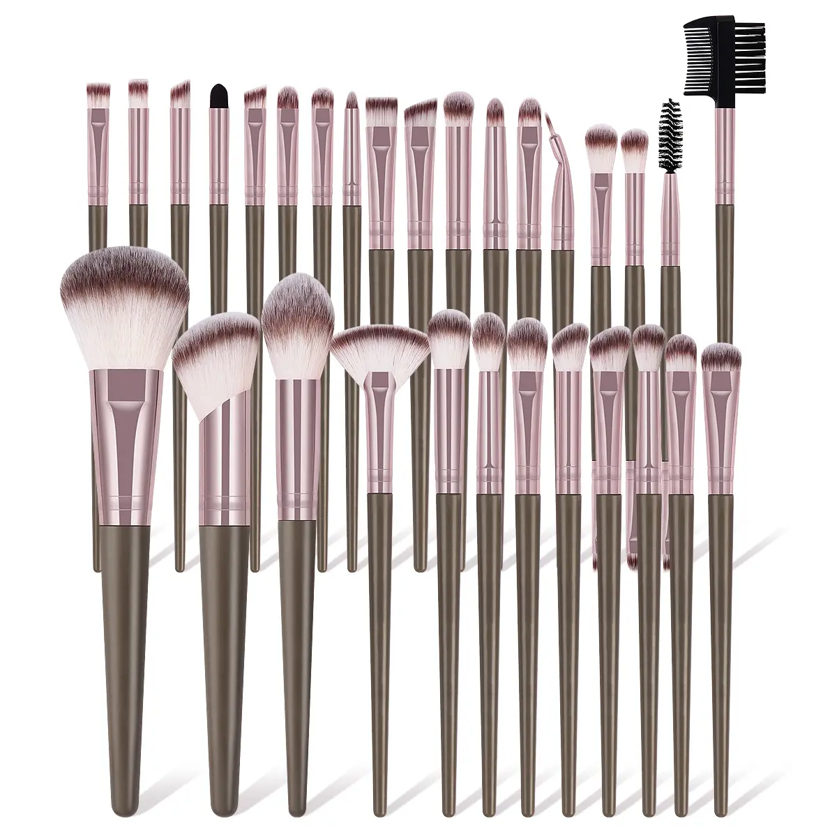 MAANGE 30pcs Makeup Brush Set, Soft Multifunctional Makeup Brushes, Foundation Brush Powder Brush Blush Brush Fan Brush Contour Brush Concealer Brush Blending Brush Eyeshadow Brush Eyebrow Brush Eyeliner Brush Lip Brush, Gift for Women & Girls