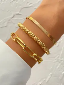 Women's Elegant Chain Design Bracelet, Fashionable Bracelet for Party, Daily Clothing Decor, Trendy All-match & Exquisite Jewelry for Birthday Gift