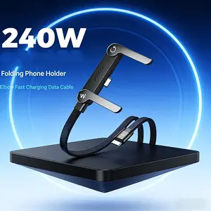 The 240W Fast-Charge & Organize Solution: Foldable Stand with Included Cable | For iPhone, Samsung, Tablet & More | Keeps Your Desk Clutter-Free