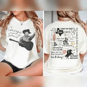 George Strait 2 Sides Concert 2025T-Shirt, Country Music T-Shirt, Music Band Tee, Western Vibes, King Of Country Tour Shirt, Casual Tee, Gifts For Fan
