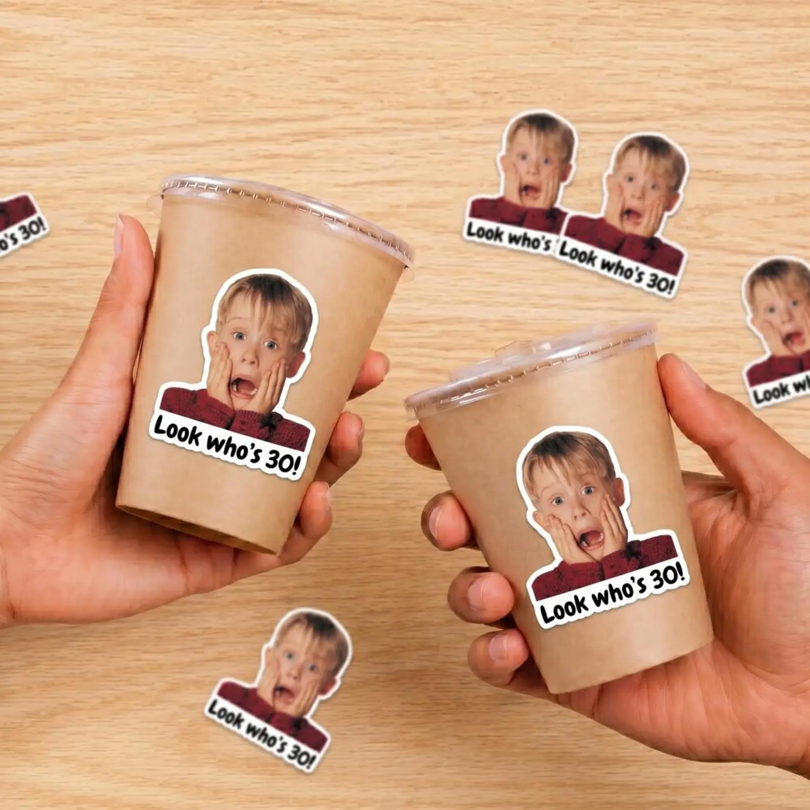 Who's 30 Look Stickers, Personalized Photo Look, Personalized Birthday Face Stickers, Birthday Decorations, Party Decorations