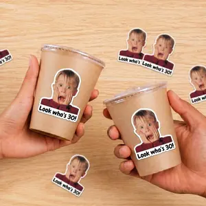 Who's 30 Look Stickers, Personalized Photo Look, Personalized Birthday Face Stickers, Birthday Decorations, Party Decorations