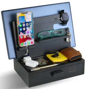 Kayjax Wood Phone Docking Station (Black)