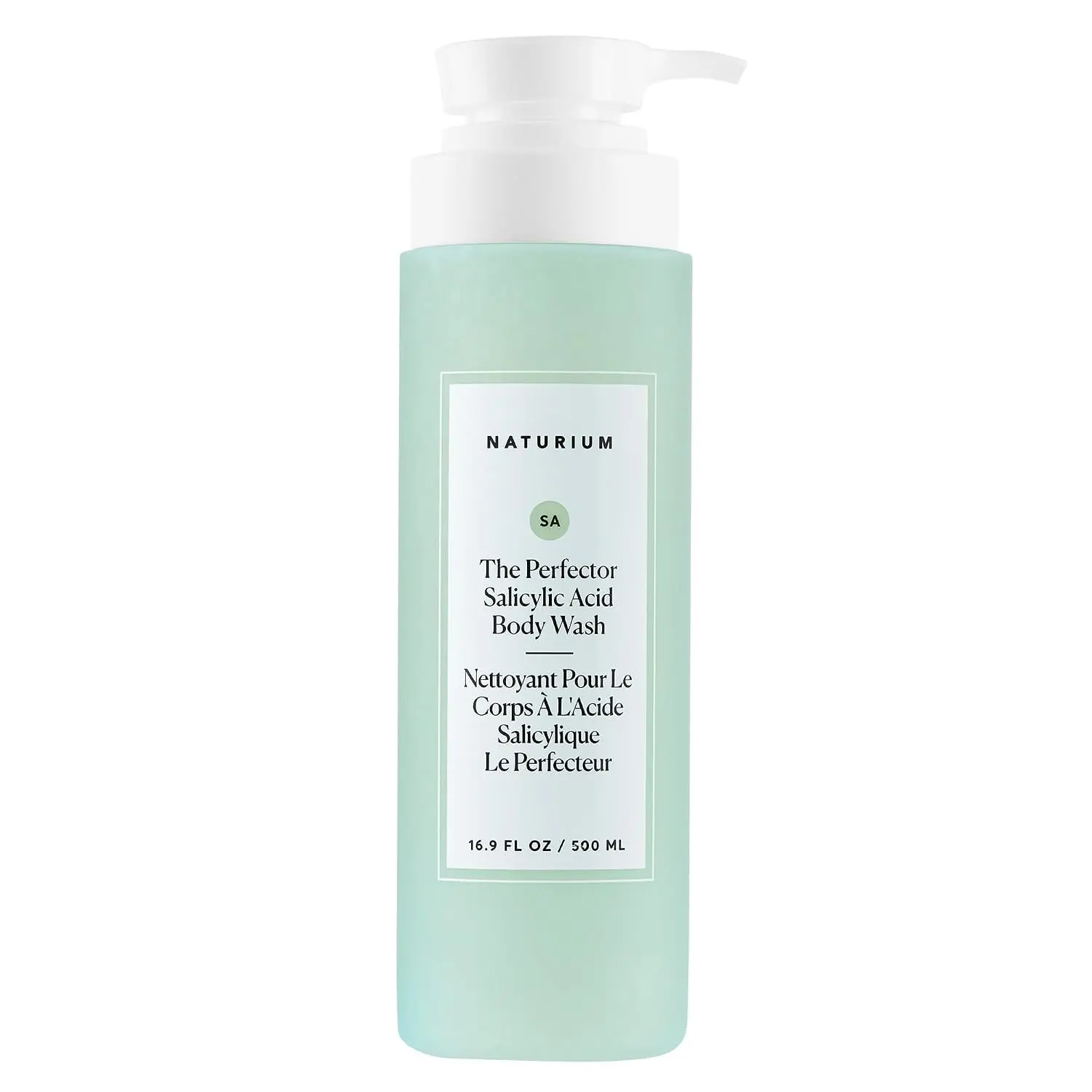 Naturium The Perfector Salicylic Acid Body Wash, 16.9 fl oz | Gentle Cleanser, Exfoliating Formula, Purifies Pores, Softens & Renews Skin, Refreshed & Balanced Finish