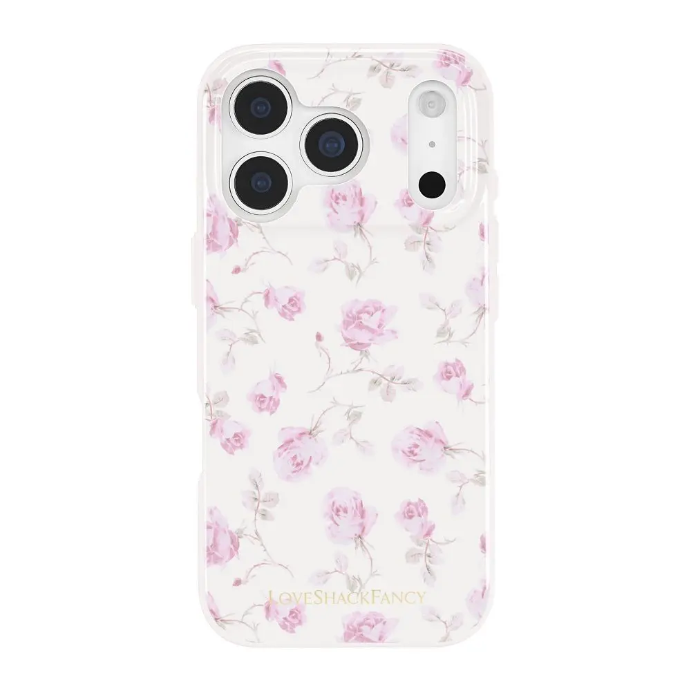 LoveShackFancy – Case-Mate Ribbon Rosa Flora iPhone 17 Pro Case with MagSafe Sterling Dusk LoveShackFancy – Case-Mate Ribbon Rosa Flora iPhone 17 Pro Case with MagSafe Sterling Dusk