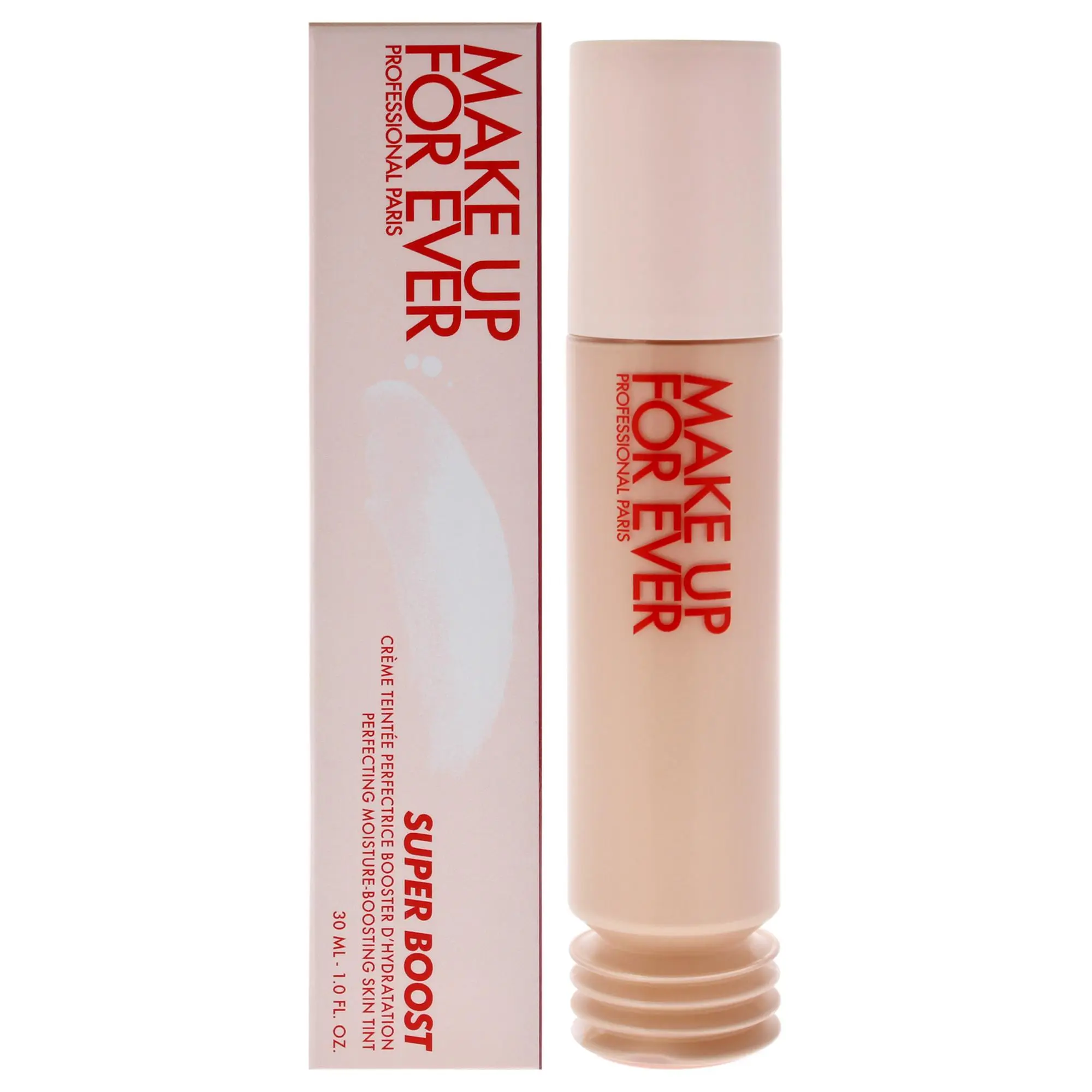 Make Up For Ever Super Boost Skin Tint Tinted Cream - 02 Fair Skin With Warm Undertones, Radiant Natural Makeup Look, 1oz Women's Makeup