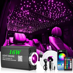Starlight Headliner Fiber Optic Star Lights Kit, 16W 300/500/800/1000pcs 0.02/0.03in 9.8ft Compact Size with APP/Remote Control for Car Roof, Vehicle Accessories, Auto Parts Accessories, Car Decor ceiling