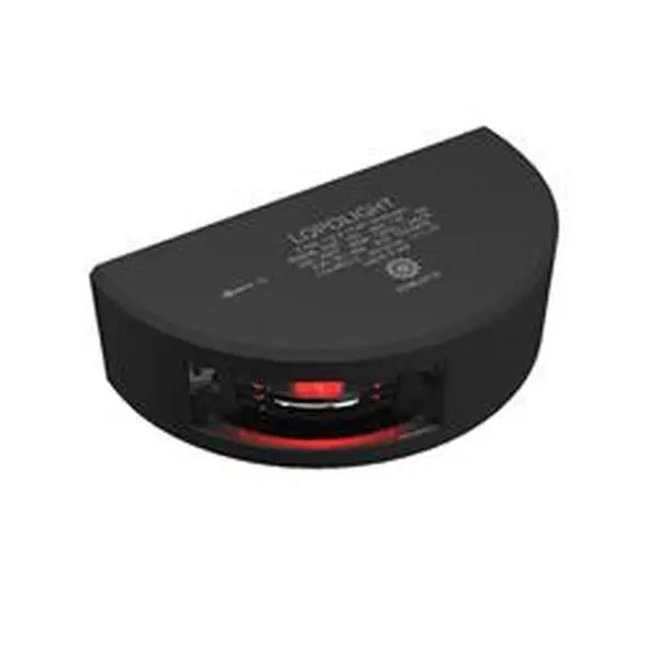 Lopolight 301-002-B Black Housing Vertical Mount Port SideLight, Red - 2 nm