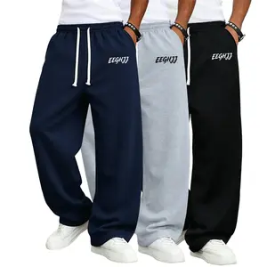 EEGHJJ men’s fashion casual pants with a drawstring waist, versatile design, pocket details, suitable for everyday wear, printed pattern.