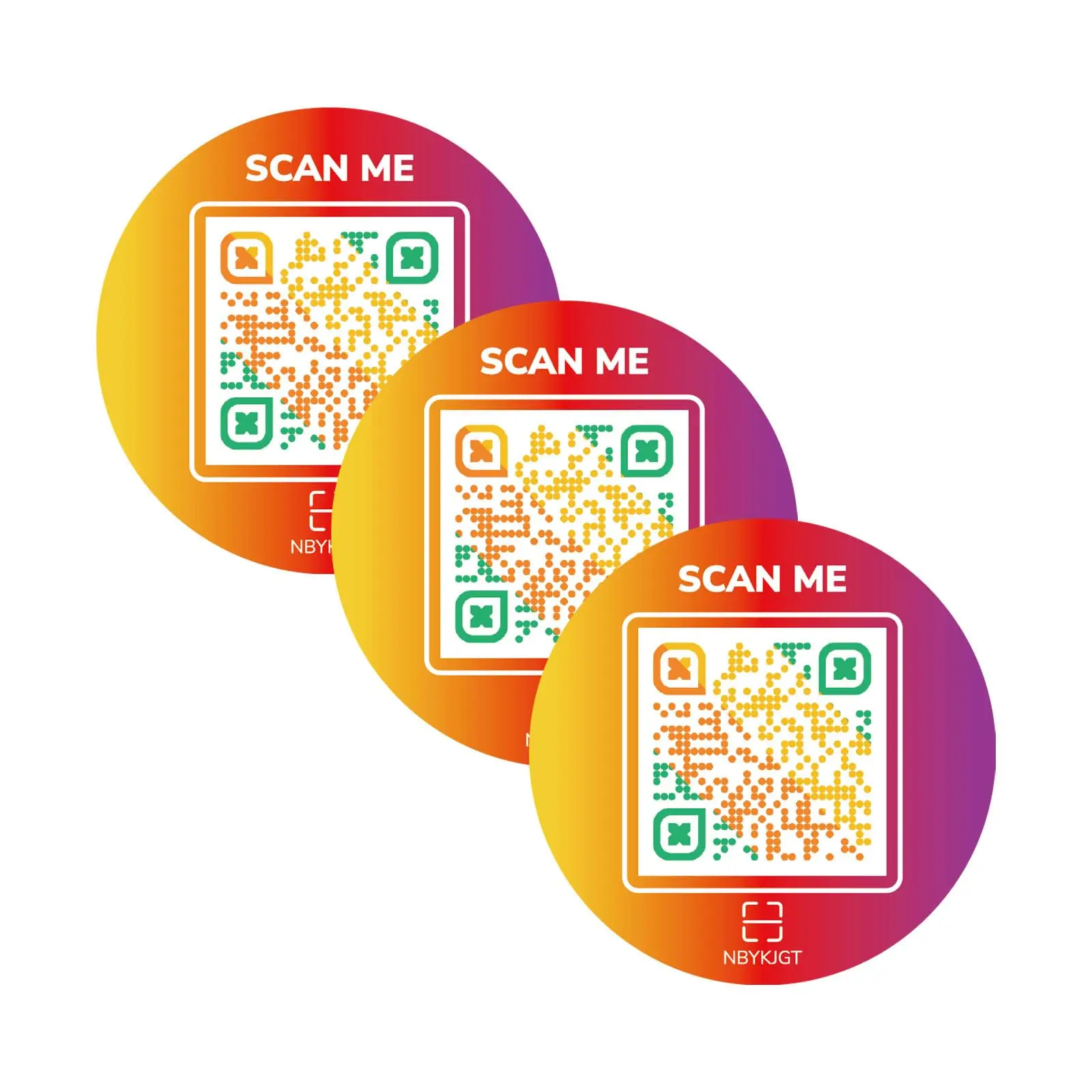 Round Sticker gradient-3