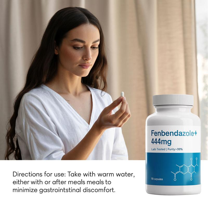 Fenbendazole 444 mg  90 Capsules 99% Pure Lab-Verified Supplement for Dietary and Fitness Support