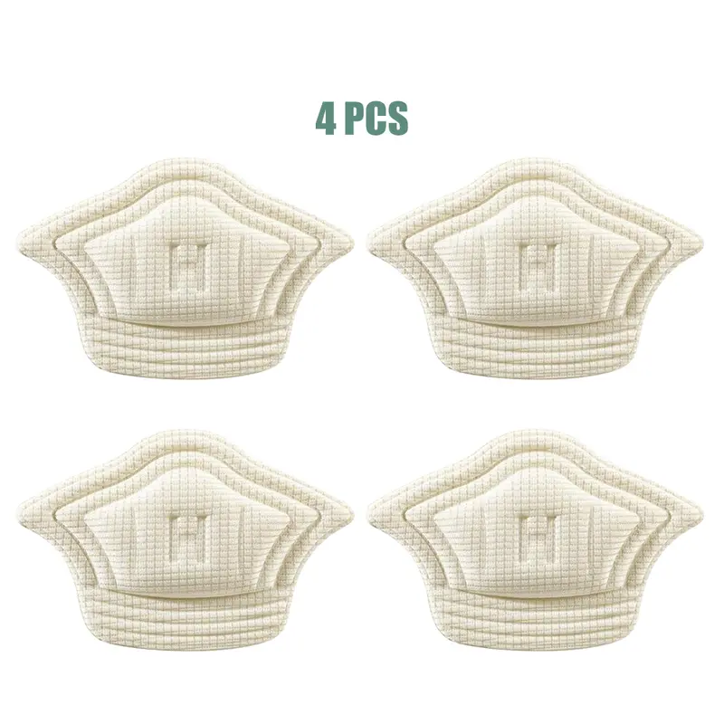 2 Pairs Heel Cushion Pads, Heel Grips Inserts for Loose Shoes, Too Big Boots, Reusable Heel Guards Liners for Women Men, Improve Shoe Fit