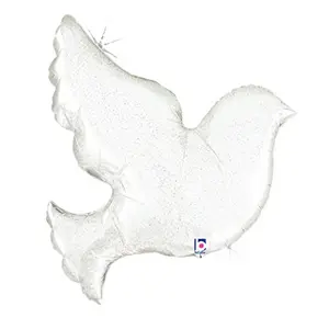 Betallic 34" Pearl White Dove Balloon