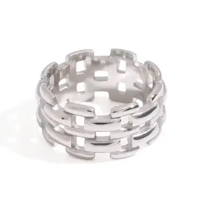 Silver Watchband Ring