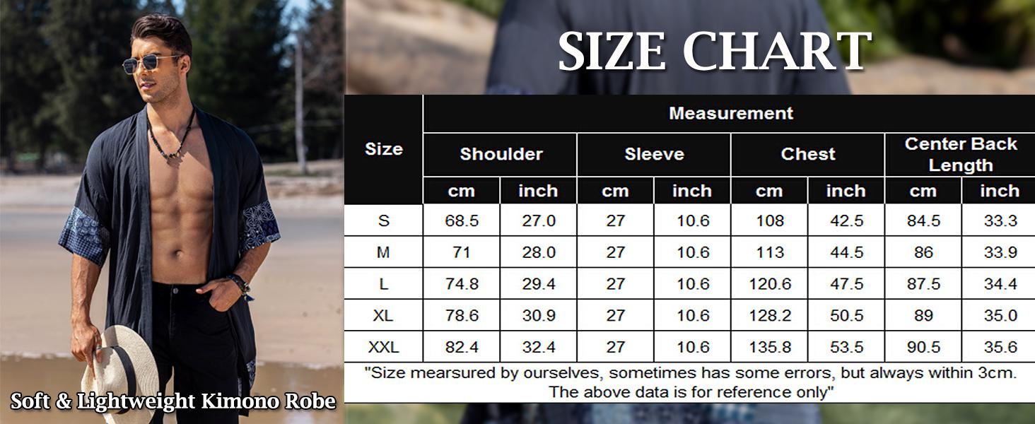 COOFANDY Men's Jackets Ruffle Shawl Collar Lightweight Cardigan Long Kimono Jackets Open Front Drape Cape Coat Casual Gift Ideas Cotton Menswear