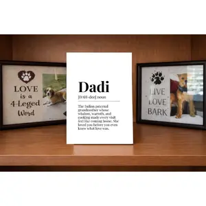 Dadi Definition Sign | 4x6 Gift-Ready MDF Plaque | Pl8crafted