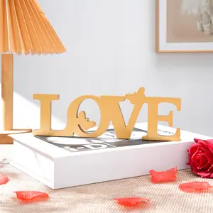 New Ins Style Wedding Butterfly Love Decoration Red Letter Decoration Romantic Wedding Birthday Party Decoration Ornaments