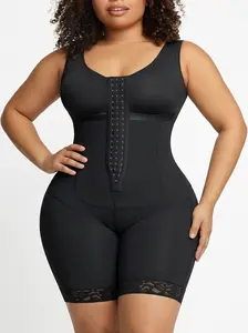 MRS·VARY Fajas Colombianas Shapewear for Women Tummy Control Post Surgery Full Body Shaper Butt Lifter with Zipper Crotch