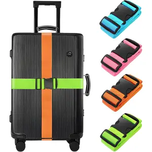 4 Pack Luggage Straps 79" Long Belts Keep Suitcase Secure While Traveling, TSA Approved  BILIONE
