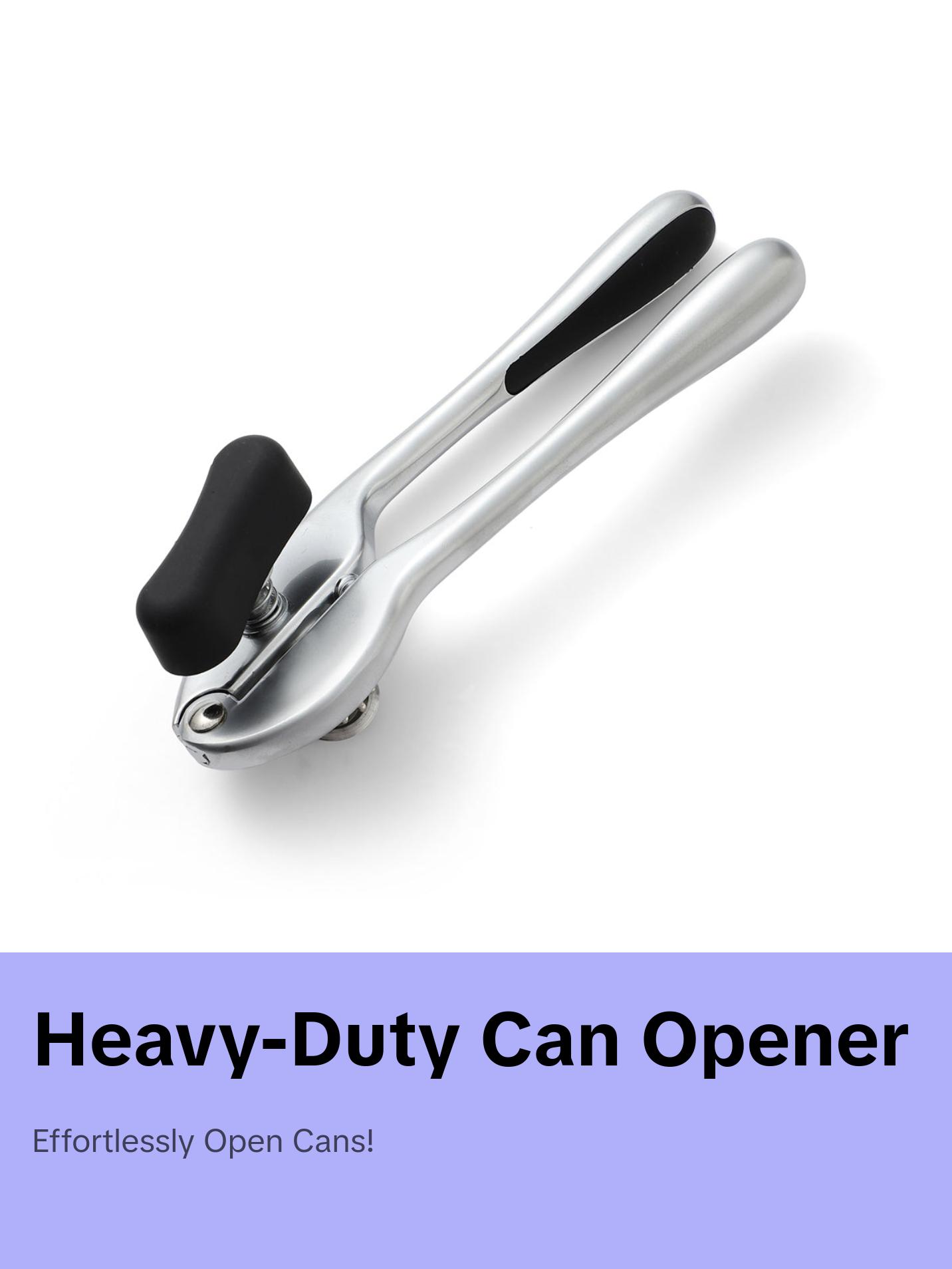 Manual Can Opener Heavy Duty with Comfortable and Ergonomic Handles