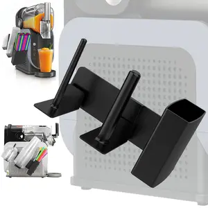 Slushie Machine Cup Organize - Cup Organizer for Ninja Slushie Machine FS301 & FS300, 3-in-1 Side-Mounted Holder for Cups, Lids & Straws