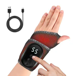 Electric Wrist/ankle Massager, Three Massage Modes, 5-Speed Hot Compress, Pain Relief, Warm Compress Belt, Comfortable Design, USB Rechargeable Massagers