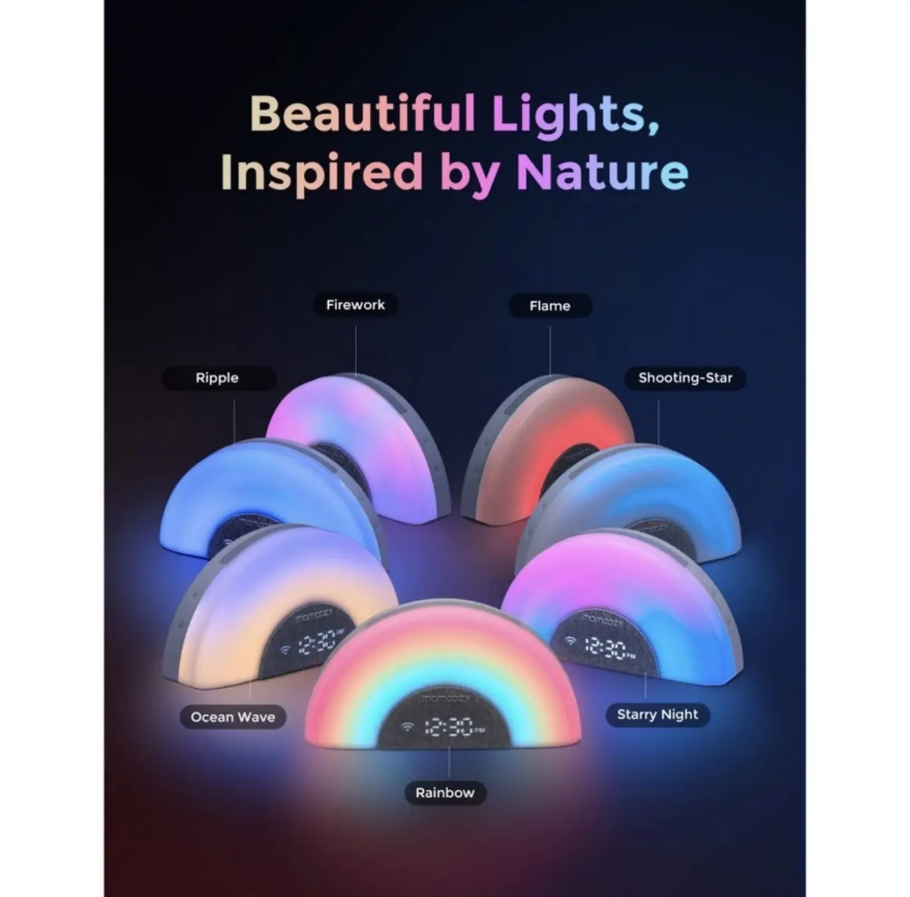 Momcozy DreamSync Sound Machine: Nature, White Noise, Sound, Light Therapy