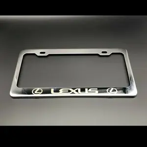 LEXUS LICENSE PLATE FRAME Heavy Duty Stainless Steel with Laser Engraved