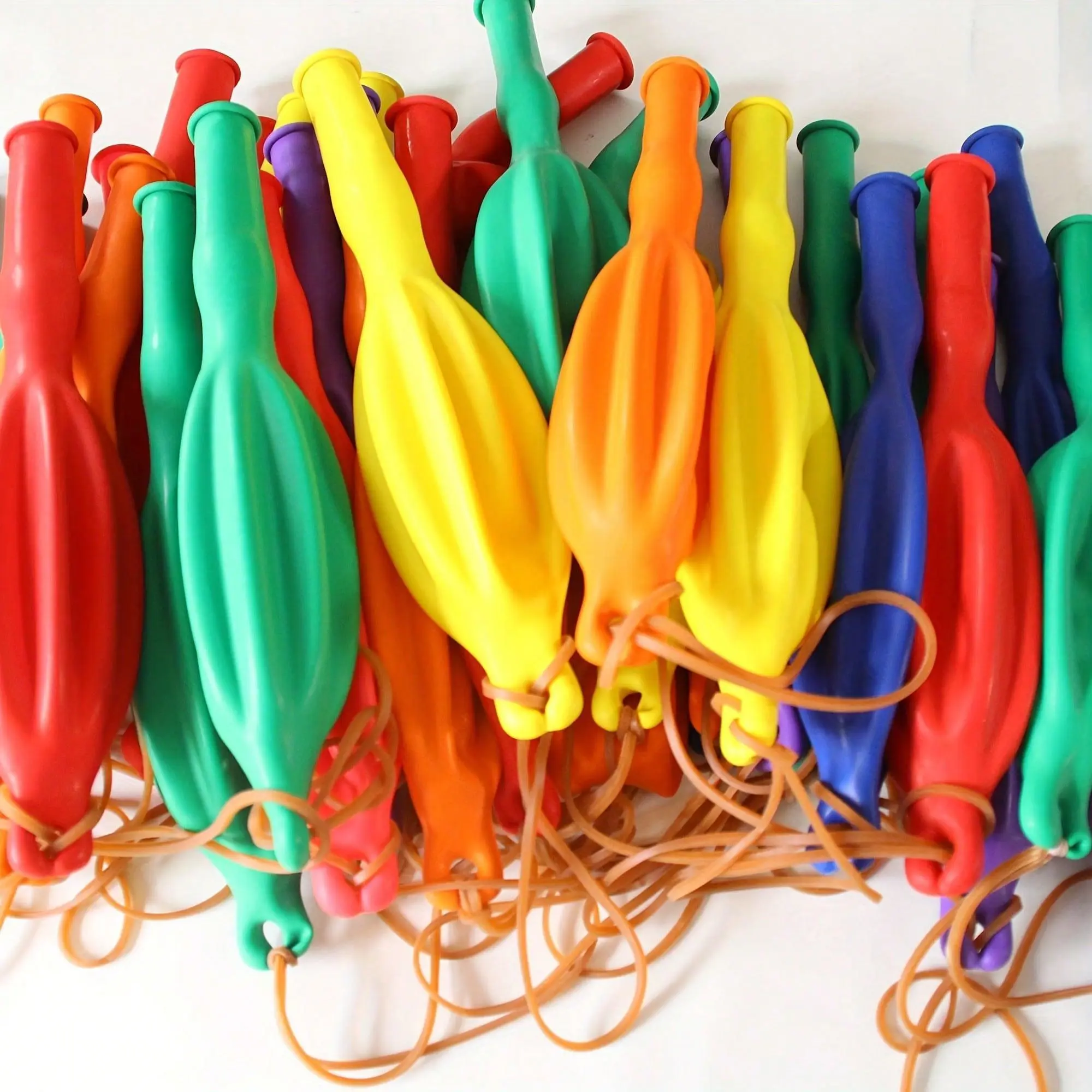 20-Piece Heavy-Duty Punch Balloon Set - Rubber Strap, Long-Lasting Blow Up Balloons Assorted Colors - Ideal for Birthday Decorations, Party Bag Fillers