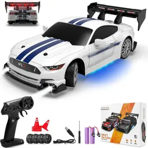 Electric Remote Control Drift Car High Speed Racing Car with LED Lights   Drifting Tires Racing Sport Toy Car for Kids.