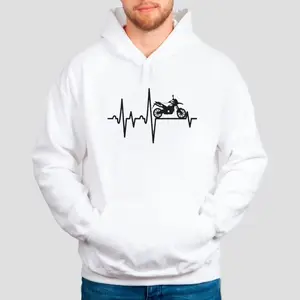 Motorcycle Heartbeat Hoodie, Motorcycle Shirt, Motorcycle Gift, Biker Gift, Biker Sweatshirt, Rider Shirt, Unisex Sweater Pullover Tee