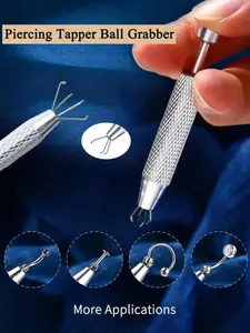 Piercing Ball Grabber Tool Piercing Assistant Tool Piercing Jewelry Septum Ball Screw Tools for Changing Jewelry Piercings Screw on Removal Tools Labret Lip Earring Balls Stud Replacement Holder Jewelry Change
