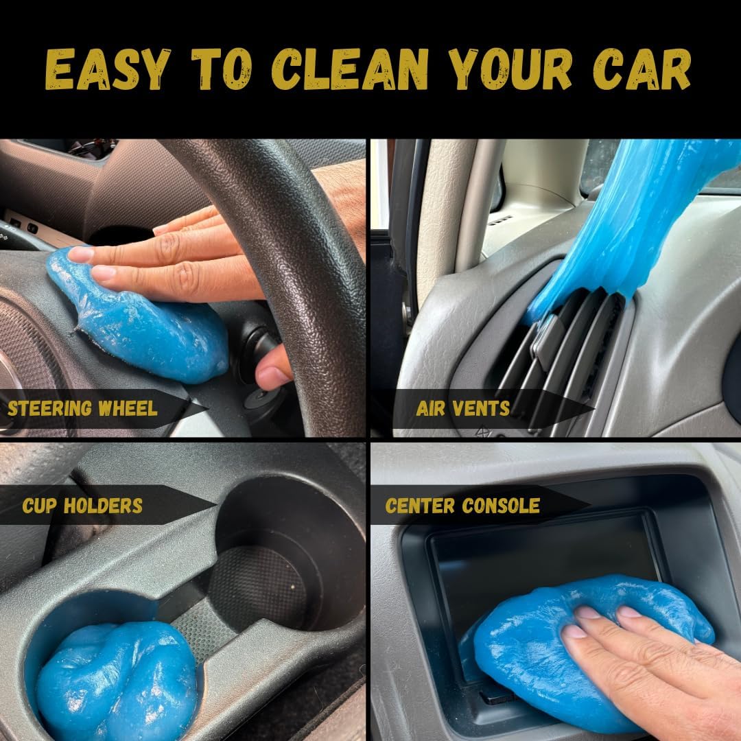 Car Cleaning Gel,General Keyboard Notebook Cleaning Gel Magic Cleaning Mud, No Nead Corners, Convenient and Fast Cleaning(Randomly Send Solors) Slime