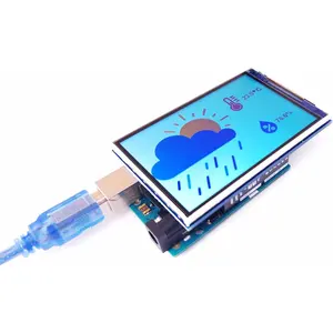 3.5 Inch TFT LCD Display Screen Shield for Arduino, 320x480 Full Color RGB, ILI9486 Driver, 8-Bit Parallel Interface, Compatible with Arduino  R3/R4, Mega, Due, Giga R1, Non-
